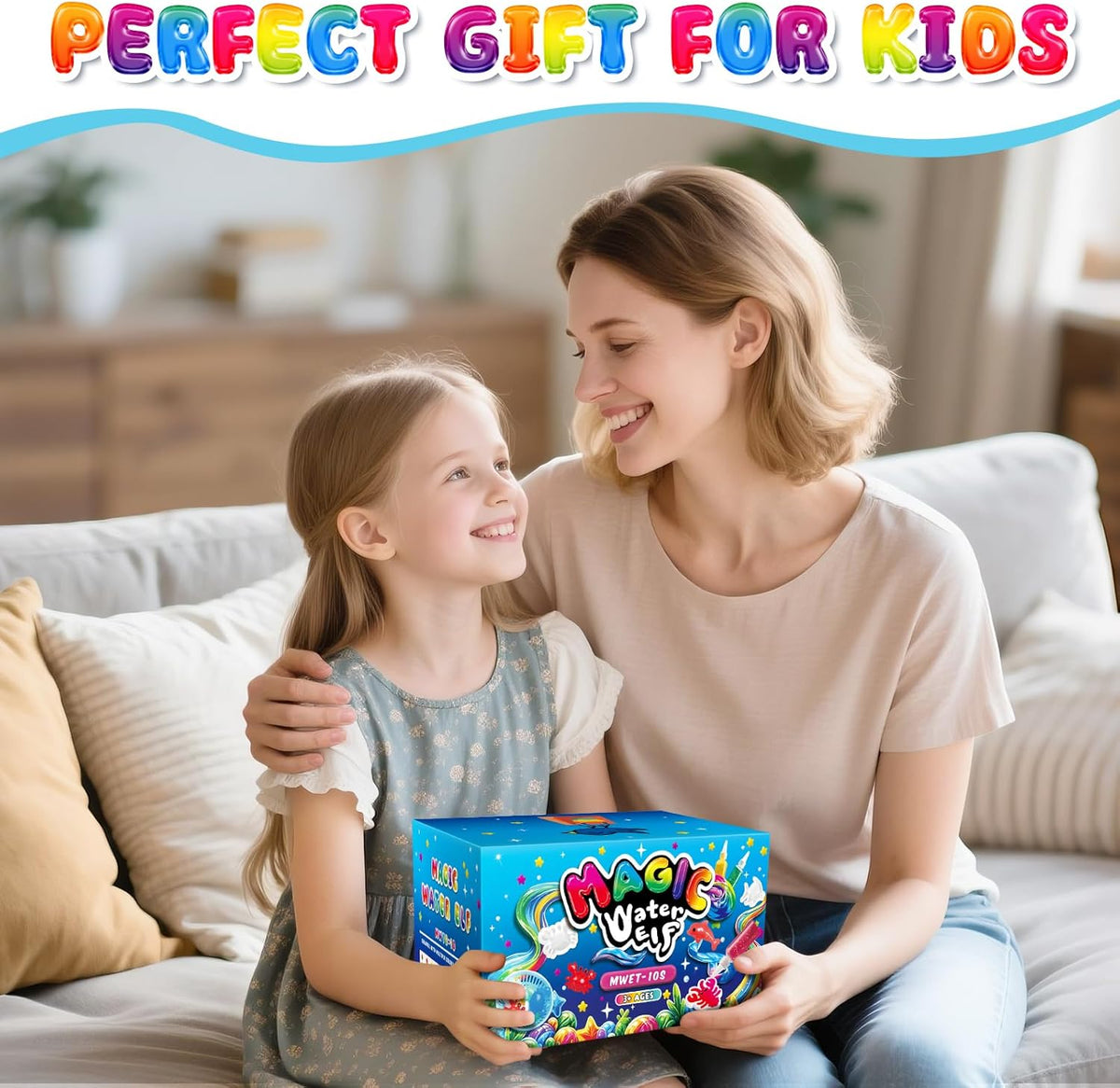 MOMSIV Aqua Gelz Set magico fai da te 3D gel d'acqua giocattolo regalo a partire dai 4 5 6 7 anni per ragazze, kit creativo Magic Water Elf Toy Kit con 20 colori e 24 forme per bambini